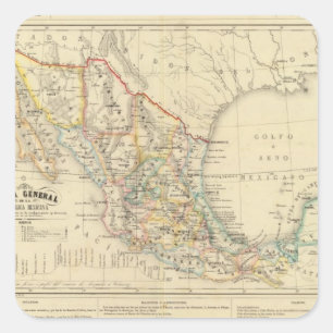 Mexico Square Sticker