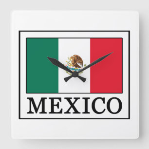 Mexico Square Wall Clock