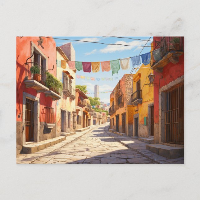 Mexico Streets Postcard (Front)