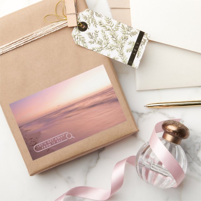 Mexico Sunrise Escape Rectangular Sticker (Gifting)