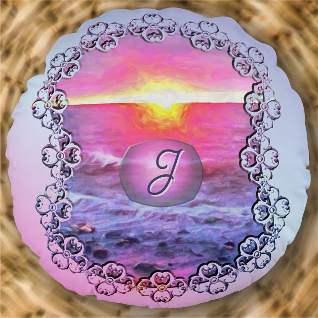 Mexico Sunset 0909 Round Cushion (Creator Uploaded)