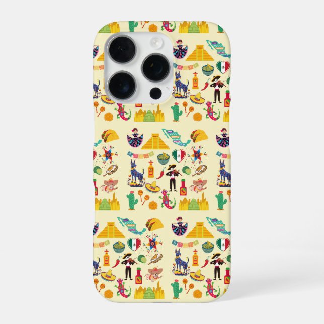 Mexico Symbols iPhone Case (Back)