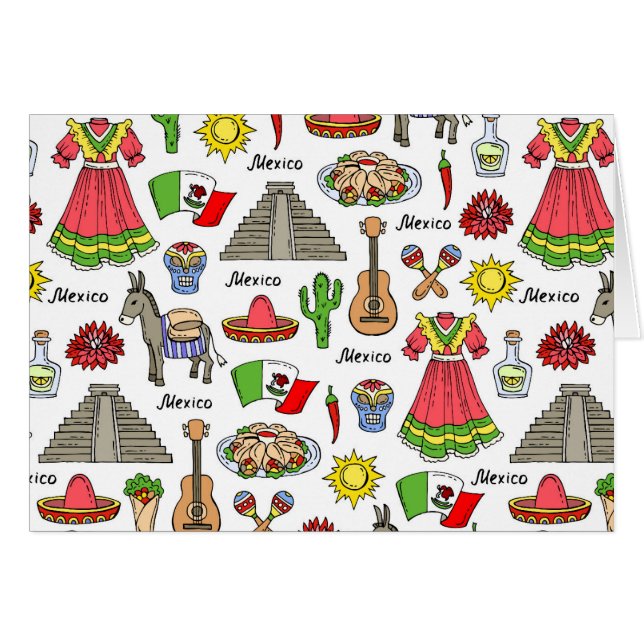Mexico | Symbols Pattern (Front Horizontal)