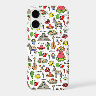 Mexico Symbols Pattern