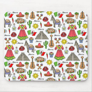 Mexico   Symbols Pattern Mouse Pad