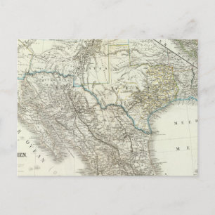 Mexico, Texas, Californien, C America Postcard