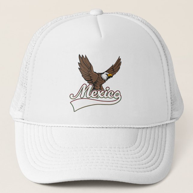 Mexico Travel logo Trucker Hat (Front)