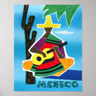 Mexico travel poster. poster