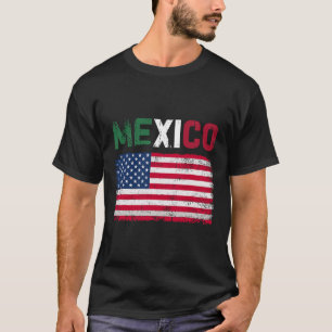 Mexico Us Flag Patriot Mexican Flag American Flag T-Shirt