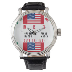 Mexico USA Canada Wristwatch 2026 Match Days