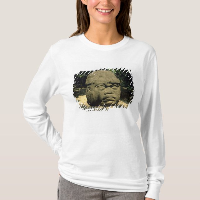 Mexico, Villahermosa, giant Olmec head, La Venta T-Shirt (Front)