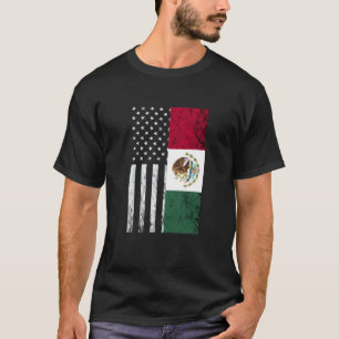 Mexico Vintage Mexican Flag America USA Mexican Pr T-Shirt
