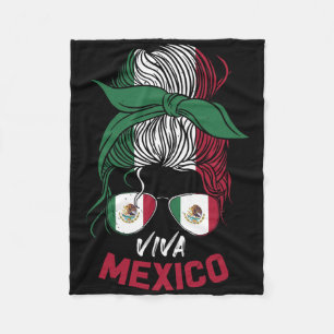 Mexico Vintage Mexican Flag Pride Hat Jersey 2  Fleece Blanket
