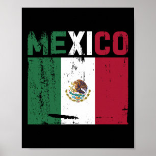 Mexico Vintage Mexican Flag Pride Hat Jersey 3  Poster