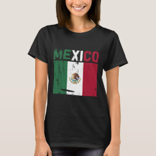 Mexico Vintage Mexican Flag Pride Hat Jersey 3  T-Shirt