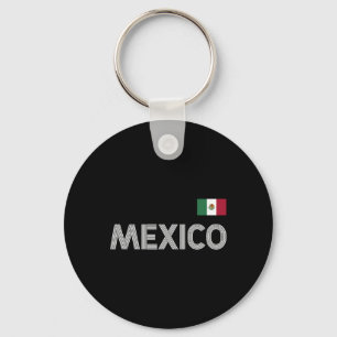 Mexico Vintage Mexican Flag Pride Hat Jersey Key Ring