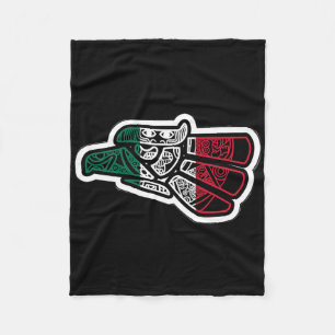 Mexico Vintage Mexican Flag Pride Hecho En Mexico Fleece Blanket