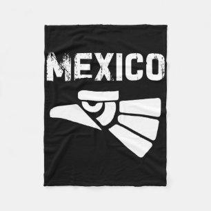 Mexico Vintage Mexican Flag Pride Hecho En Mexico  Fleece Blanket