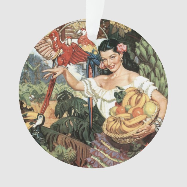 Mexico vintage travel ornament (Front)