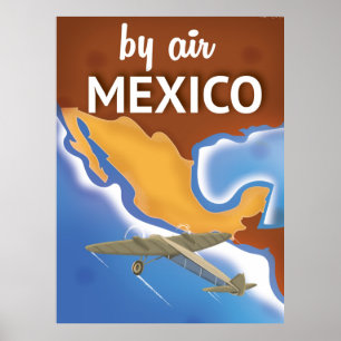 Mexico Vintage Travel poster