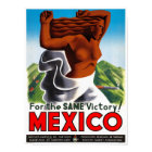 Mexico Vintage Travel Poster Restored