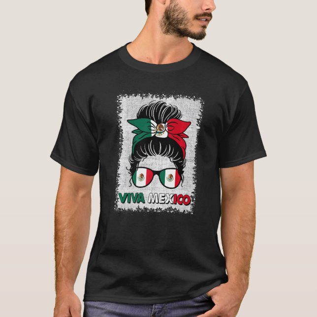 Mexico Viva Mexico Pride Mexican Flag T-Shirt