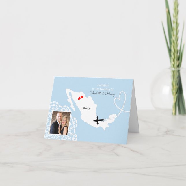 Mexico Wedding Destination Invitation (Front)