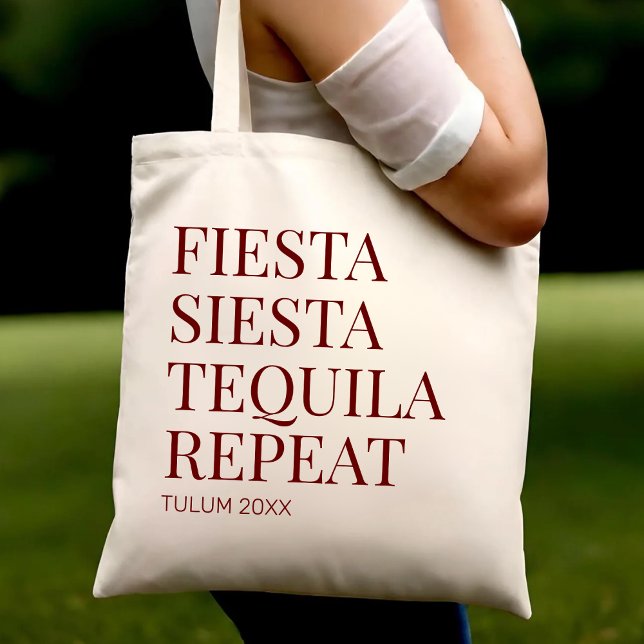 Mexico Wedding Welcome Fiesta Beach Bachelorette Tote Bag (Creator Uploaded)
