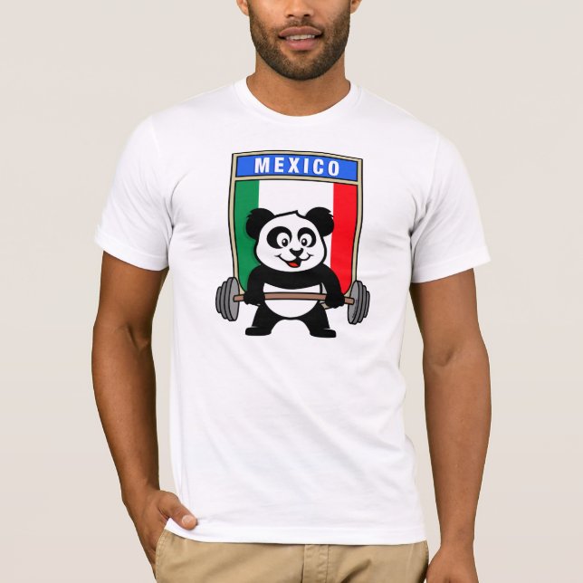 Mexico Weightlifting Panda T-Shirt (Front)