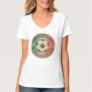Mexico World Cup 2026 Vintage Retro Soccer Badg T-Shirt