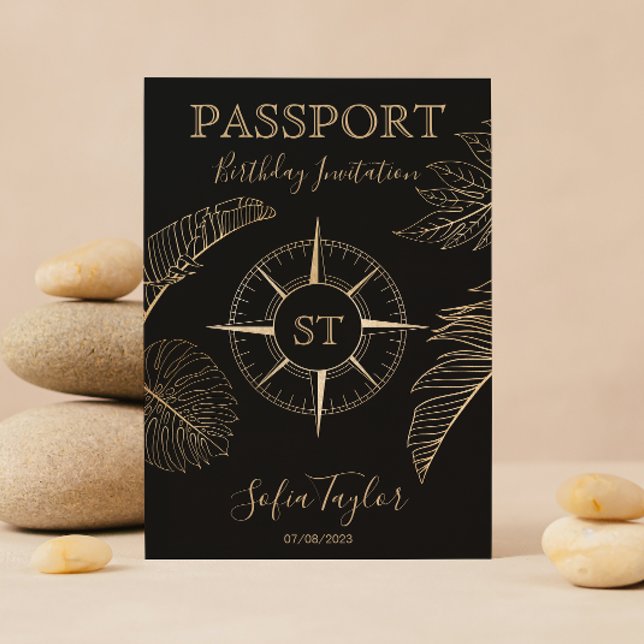 Mexico World Map  Birthday Passport  Invitation (Creator Uploaded)