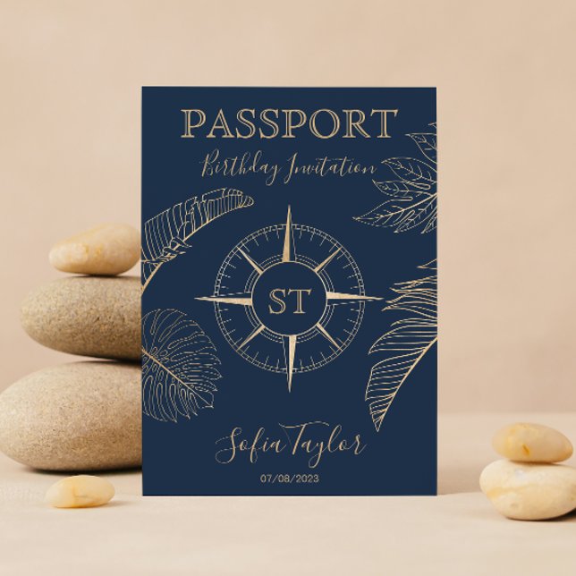 Mexico World Map  Birthday Passport  Invitation (Creator Uploaded)