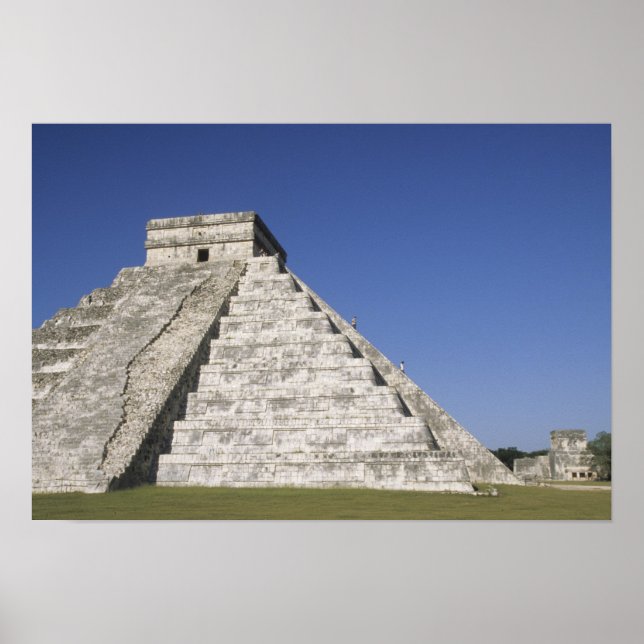 Mexico, Yucatan, Chichen Itza, El Castillo Poster (Front)