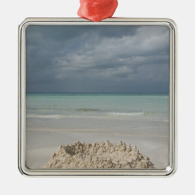 Mexico, Yucatan, Isla Mujeres Island of Metal Tree Decoration (Front)