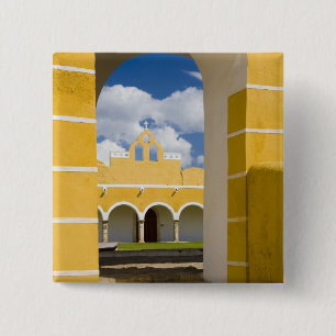 Mexico, Yucatan, Izamal. The Franciscan Convent 2 15 Cm Square Badge
