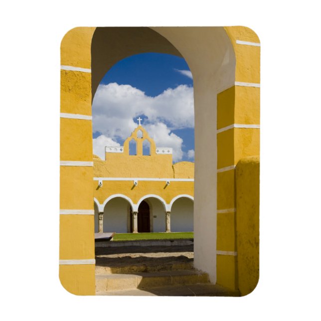 Mexico, Yucatan, Izamal. The Franciscan Convent 2 Magnet (Vertical)