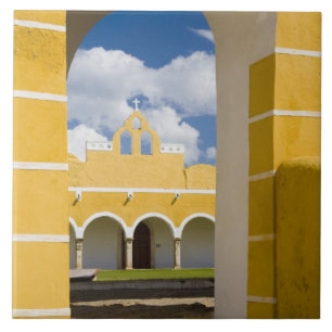 Mexico, Yucatan, Izamal. The Franciscan Convent 2 Tile