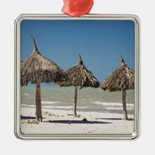 Mexico, Yucatan Peninsula, Progreso. Thatch Metal Tree Decoration