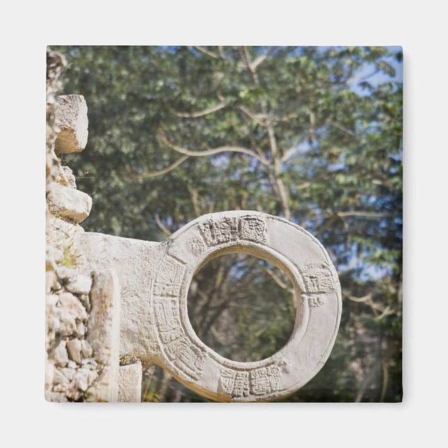 Mexico, Yucatan, Uxmal. Uxmal, a large Magnet (Front)