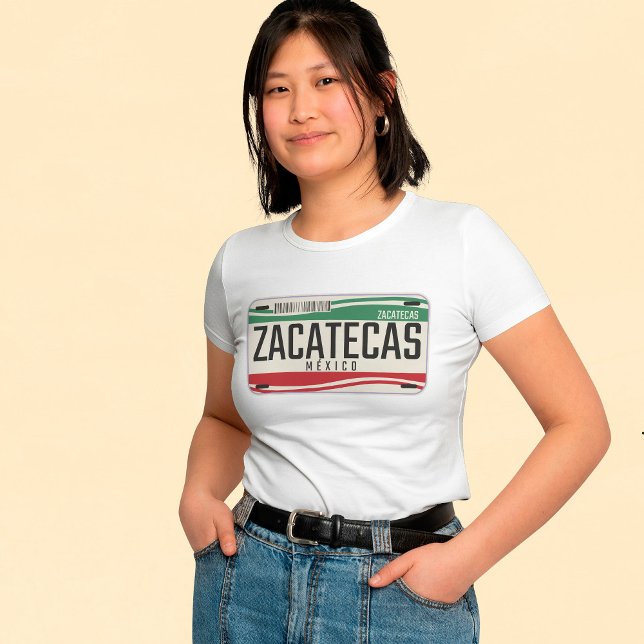 MEXICO ZACATECAS CITY LISENCE PLATE  T-Shirt (Creator Uploaded)