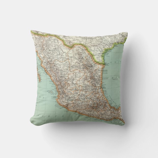 Mexique - Map of Mexico Cushion (Front)