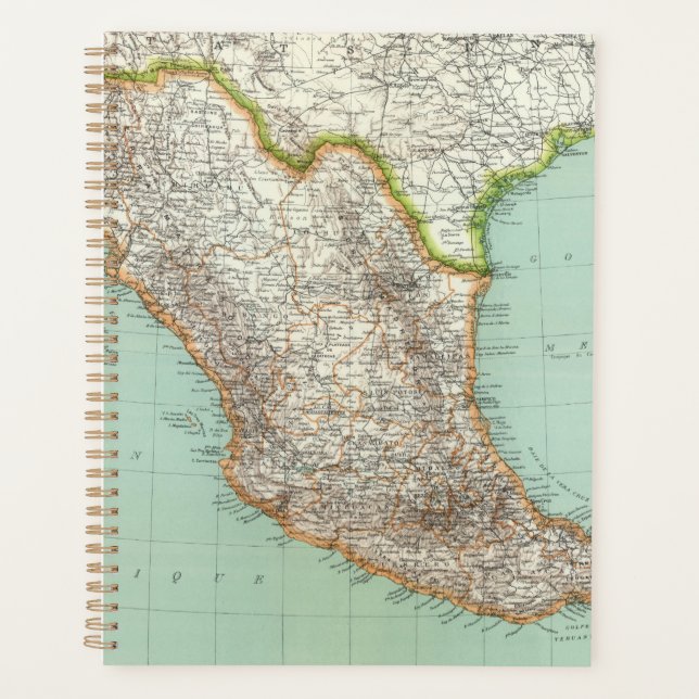Mexique - Map of Mexico Planner (Front)