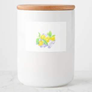 Meyer lemons on kitchen towel food label