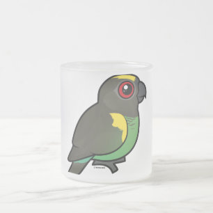 Meyer's Parrot Frosted Glass Coffee Mug