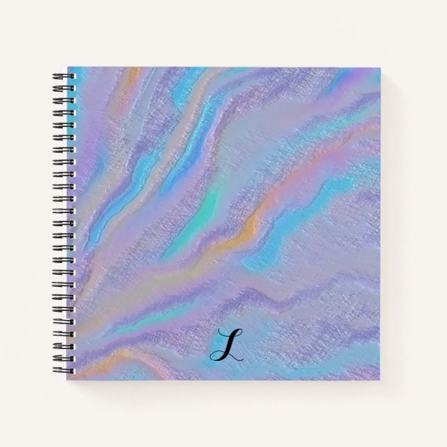 Mezmerizing Iridescent Stone Notebook (Front)