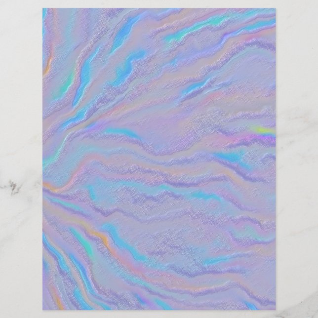 Mezmerizing Iridescent Stone Scrapbook Paper (Front)