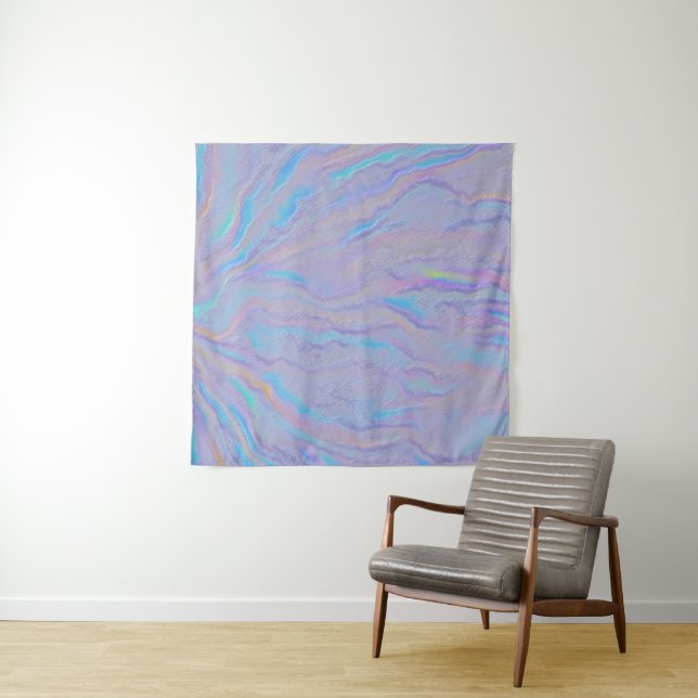 Mezmerizing Iridescent Stone Tapestry (In Situ)