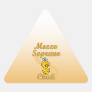 Mezzo Soprano Chick Triangle Sticker