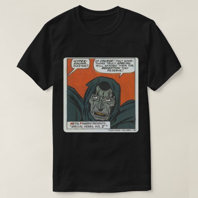 MF Doom - Metal Fingerz Classic T-Shirt (Design Front)