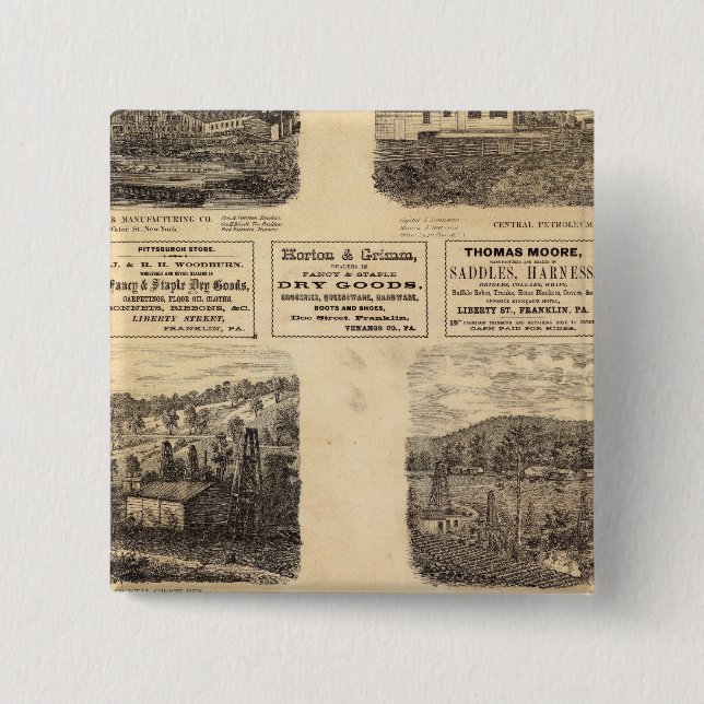 Mfg co, oil fields 15 cm square badge (Front)